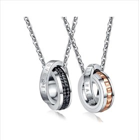 Tremendous Love Valentine High Quality Titanium Couple Chain (2 qty) For Love Birds By Stylish Teens