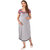 Vixenwrap Cloud Grey Striped Maternity Dress