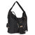 Diana Korr Black Self Design Handbag