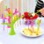 Birdie Fruit Fork Set with Stand, 6-Pieces, Multicolour
