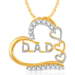 dad pendant gold