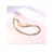 Glamorous Shiny Rose Gold Triple Snake Free Size Bracelet For Women & Girls