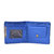 Fashion Village Blue Plain PU Single fold Wallet