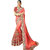 peach Paper silk EMBROIDERY Party Wear Saree  With Blouse Pis