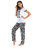 Lenissa Presents Women's Superior Comfortable Pyjama Set with White  Black Zibra Pattern Print