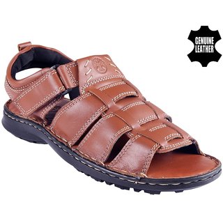 tan velcro sandals