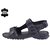 MyWalk Mens Black Velcro Sandals