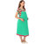 Vixenwrap Seafoam Green Striped Maternity Dress