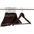 Brown wooden hanger (adult size) Pack of 6