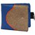 Mens Zone D Royal Blue Button Fabric Wallet pack Of 1