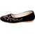 Andfoot Embrodered Black Ballerinas