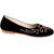 Andfoot Embrodered Black Ballerinas