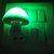 Cocodoes LED Night Lamp With ON-OFF Batton Wall Mushroom (Green)