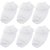 Neska Moda 6 Pair Cotton Kids Infant White Socks For Age Group 0 to 2 Years