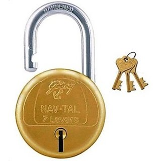 Buy Godrej Navtal Hardened 7 Levers 3 Keys Pad Lock Online @ ₹710 from ...