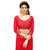 Meia Red Georgette Embroidered Saree With Blouse