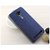 Heartly GoldSand Sparkle Luxury PU Leather Window Flip Stand Back Case Cover For Asus Zenfone 2 Laser ZE550KL - Power Blue