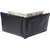 Nukaichau Men's Black Pure Leather Bi-fold Wallets