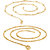 Fashion Frill Trendy Fancy Fisher Ball & Snake Piper Gold Plated Designer Chain Combo For Men/Women(FF321_FF353)