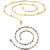 Fashion Frill Trendy Fancy Fisher Ball & Two Tone Gold Plated Designer Chain Combo For Men/Women(FF321_FF357)