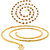 Fashion Frill Trendy Fancy Rudraksha & Thin Snake Gold Plated Designer Chain Combo For Men/Women(FF358_FF324)