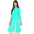 Boutique Ever Turquoise Color Side Slit With Button Lining Women's  Kurti With Cotton Plazzo