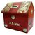 Triple S Handicrafts Red Hut Shape Coin Bank  (Red)