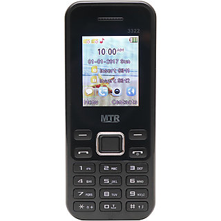 MTR MT3322 DUAL SIM MOBILE PHONE BLACK