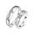 Exclusive Sterling Silver Titanium  Elements Couple Rings By Stylish Teens