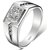 Limited Edition Engagement Sterling Silver  Solitaire Adjustable Couple Rings (2pc) By Stylish Teens