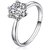 Limited Edition Engagement Sterling Silver  Solitaire Adjustable Couple Rings (2pc) By Stylish Teens