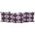 Amayra Cotton Cushion Covers 16 X 16 inch (SET OF 5), Purple Checkered