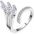 Angelic Adjustable Ring For Women  Girls Sterling Silver Sterling Silver Plated Ring