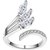 Angelic Adjustable Ring For Women  Girls Sterling Silver Sterling Silver Plated Ring