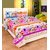 Zain Home 3D Design Double Bedsheet with 2 Pillow Covers