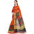 Florence Orange Bhagalpuri Silk Printed Saree with Blouse
