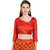 Florence Orange Bhagalpuri Silk Printed Saree with Blouse