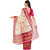 Florence Pink & Beige Bhagalpuri Silk Printed Saree with Blouse