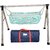 indian style fully folding stainless steel crib cradle (ghodiyu) with cotton hommock