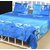 Reet Fish Blue 3D Printed 1 Polycotton Double Bed Sheet, 2 Pillow Cover