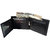 Nukaichau Men's Black Pure Leather Bi-fold Wallets