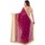 Indian Designer Silk Fab Embroidered Embellished Half Purple Georgette  Half Cream Net  Saree