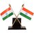 Dhwaj Flag Indian Flag Cross Design Dashboard Stand for Cars, Tables, etc. -Stand with Satyamev Jayte  Ashok Stambh