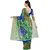 Florence Blue  Green Bhagalpuri Silk Printed Saree with Blouse