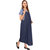 Vixenwrap Denim Blue Solid Maternity Dress