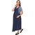 Vixenwrap Denim Blue Solid Maternity Dress