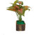 Adaspo artificial Money Plants With wooden Pot (Green  Red)