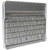 Callmate Aluminum Shell Bluetooth Keyboard Snap On Case Stand For Apple iPad Mini (White)