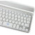 Callmate Aluminum Shell Bluetooth Keyboard Snap On Case Stand For Apple iPad Mini (White)