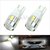 Uniqstuff 2 X Cree Led 6 Smd Projector Long Range Parking Bulbs For Cars  Bikes